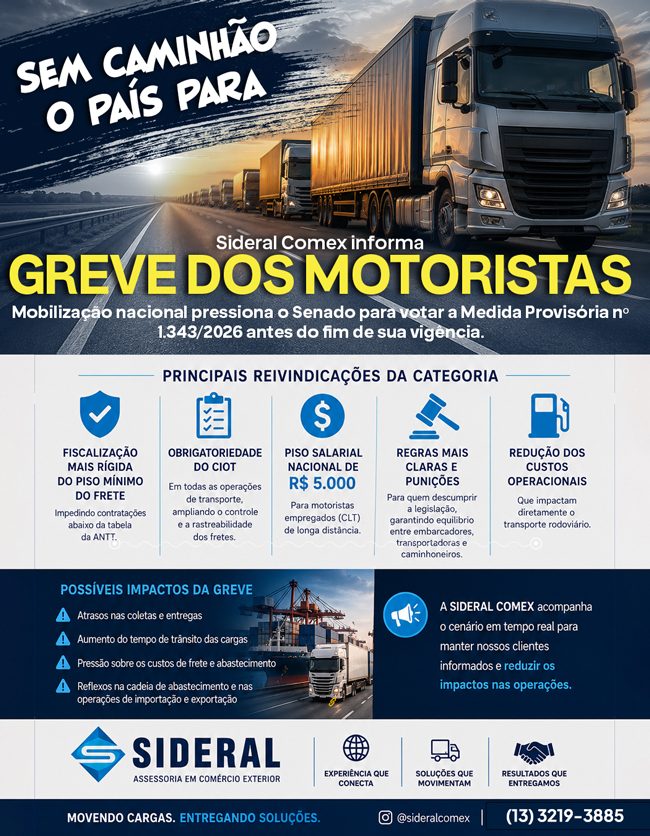 Informativo Sideral Comex